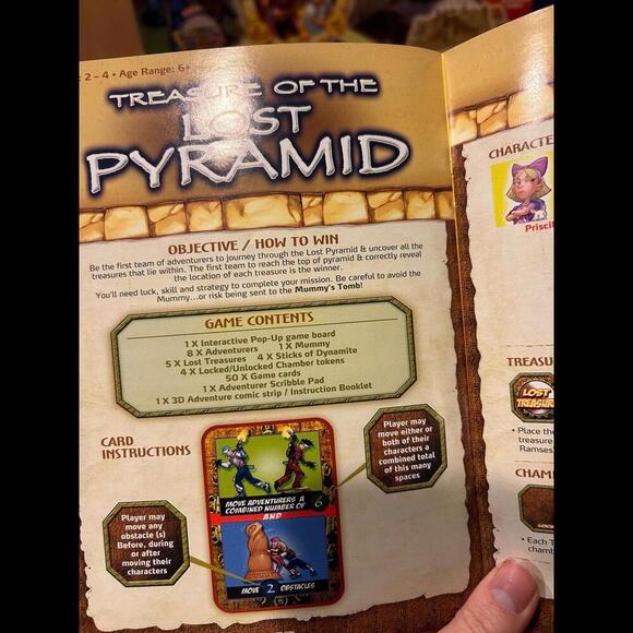 Treasure of the Lost Pyramid a 3D pop up board game - Picture 4 of 5